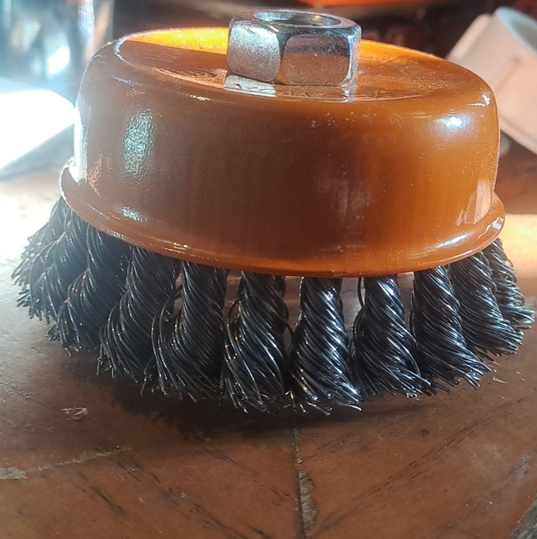 فرچه سیمی کاسه ای سایز ۱۰ ( بافته )