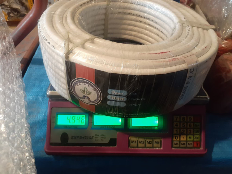 شلنگ گاز سفید فروش توپ ۵۰متری وزن ۵کیلو