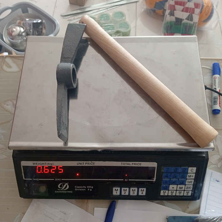 تیشه دوسر تخت دسته چوبی میکا
